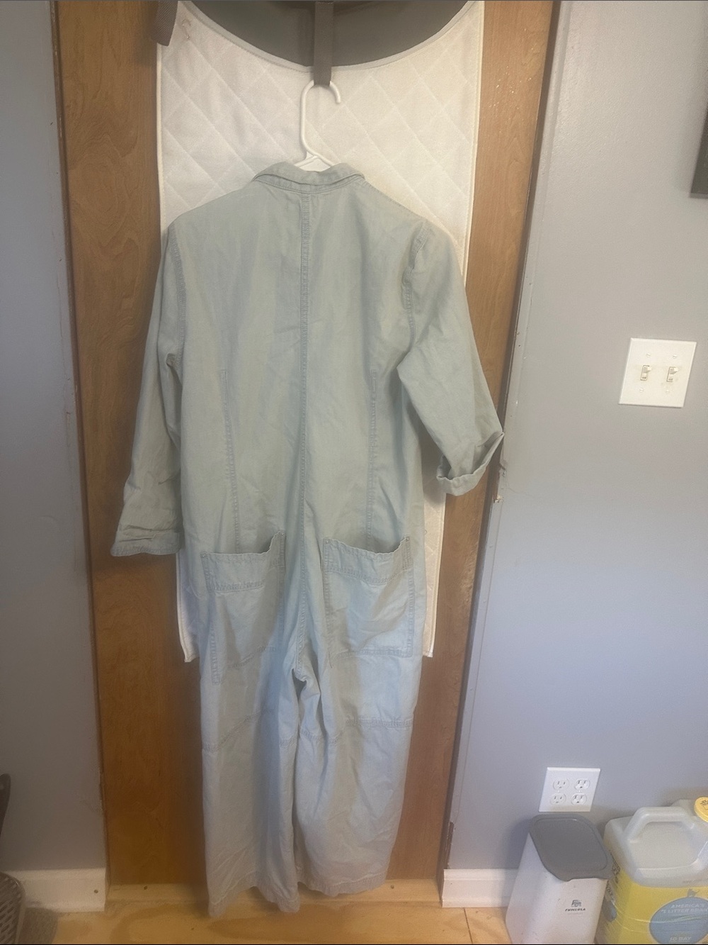 Wildfox Pale Blue Denim Boiler Jumpsuit - Picture 4 of 6